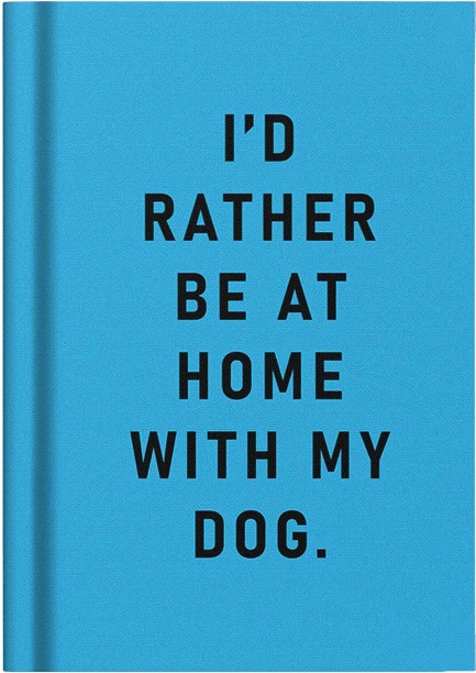 ΣΗΜΕΙΩΜΑΤΑΡΙΟ OHH DEER 7,5*10,5cm.ΥΦΑΣΜΑ I'D RATHER BE...DOG ΡΙΓΕ 56φ.