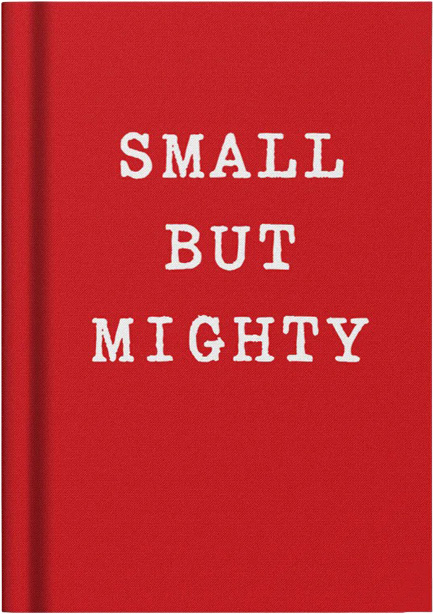 ΣΗΜΕΙΩΜΑΤΑΡΙΟ OHH DEER 7,5*10,5cm.ΥΦΑΣΜΑ SMALL BUT MIGHTY ΡΙΓΕ 56φ.