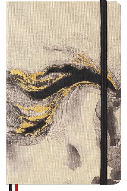 ΣΗΜΕΙΩΜΑΤΑΡΙΟ 13*21 LARGE MOLESKINE ΡΙΓΕ YEAR OF THE HORSE CALLIGRAPHY