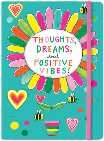 ΣΗΜΕΙΩΜΑΤΑΡΙΟ 13*21εκ.ΡΙΓΕ R.E.D.MPNB09 POSITIVE VIBES FLOWER