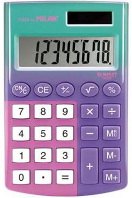 ΑΡΙΘΜΟΜΗΧΑΝΗ ΤΣΕΠΗΣ 8 ΨΗΦΙΩΝ MILAN SUNSET ΜΩΒ 151008SNPRBL