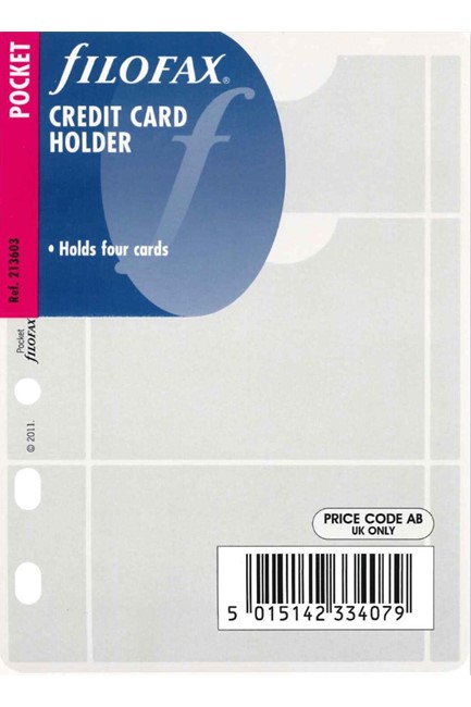 FILOFAX PKT ΠΛΑΣΤΙΚΗ ΘΗΚΗ ΠΙΣΤΩΤΙΚΩΝ  ΚΑΡΤΩΝ     