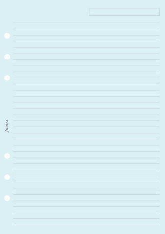FILOFAX A5 ΣΗΜΕΙΩΣΕΙΣ ΜΠΛΕ ΡΙΓΕ       