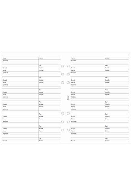 FILOFAX PRS ΟΝΟΜΑ-ΔΙΕΥΘΥΝΣΗ-EMAIL-ΤΗΛΕΦΩΝΟ-FΑΧ-ΚΙΝΗΤΟ ΓΚΡΙ        