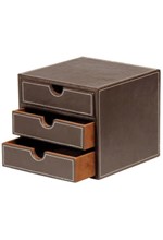 ΣΥΡΤΑΡΙΕΡΑ MINI ΜΕ 3 ΣΥΡΤΑΡΙΑ OSCO ΔΕΡΜΑΤΙΝΗ ΚΑΦΕ 9215