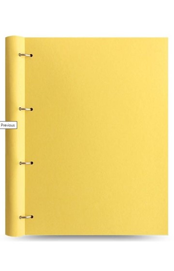 FILOFAX CLIPBOOK A4 PASTELS LEMON
