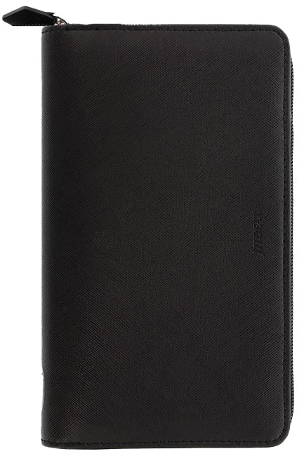 FILOFAX ΘΗΚΗ COMPACT ZIP SAFFIANO  BLACK     