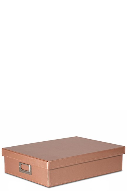 ΚΟΥΤΙ ΑΡΧΕΙΟΘΕΤΗΣΗΣ OSCO ΔΕΡΜΑΤΙΝΗ BLUSH 4202 (25,5*34*8,5cm.)