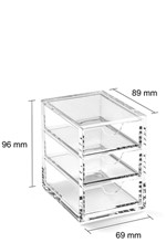 ΣΥΡΤΑΡΙΕΡΑ ΜΕ 3 ΣΥΡΤΑΡΙΑ OSCO ΑΚΡΥΛΙΚΗ ΔΙΑΦΑΝΗΣ EXTRA SMALL 7693