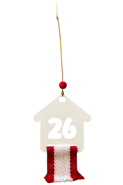 ΓΟΥΡΙ ΜΕΤΑΛΛΙΚΟ HOOPLADOO HOUSE 26 WHITE-RED AND WHITE RIBBON