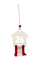 ΓΟΥΡΙ ΜΕΤΑΛΛΙΚΟ HOOPLADOO HOUSE 26 WHITE-RED AND WHITE RIBBON