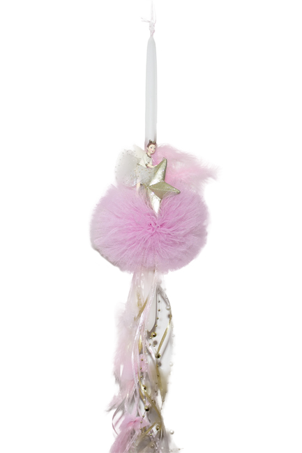 ΛΑΜΠΑΔΑ ΝΕΡΑΙΔΑ ΣΕ ΑΣΤΕΡΙ ΡΟΖ ΜΕ ΠΟΝΠΟΝ Ν.0228Ρ