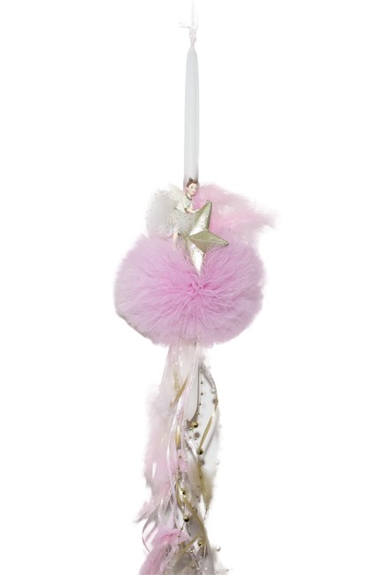 ΛΑΜΠΑΔΑ ΝΕΡΑΙΔΑ ΣΕ ΑΣΤΕΡΙ ΡΟΖ ΜΕ ΠΟΝΠΟΝ Ν.0228Ρ