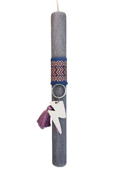 ΛΑΜΠΑΔΑ HOOPLADOO ΜΕ ΜΠΡΕΛΟΚ ΜΕΤΑΛΛΙΚΗ ΑΣΤΡΑΠΗ ΑΣΠΡΗ BOHO ΜΩΒ ΦΟΥΝΤΑ