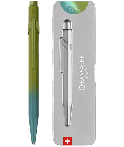CARAN D'ACHE ΣΤΥΛΟ CLAIME YOUR STYLE 849 GREEN ARCTIC ΣΕ ΜΕΤΑΛΛΙΚΟ ΚΟΥΤΙ