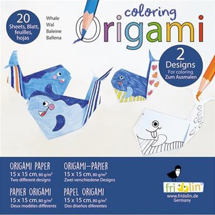 ORIGAMI FRIDOLIN 15*15cm.ΧΡΩΜΑΤΙΖΩ ΦΑΛΑΙΝΑ