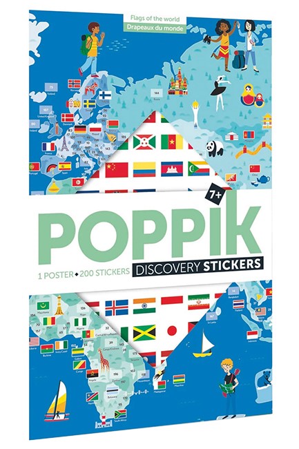 ΔΗΜΙΟΥΡΓΙΚΗ ΑΦΙΣΑ ΜΕ 200 ΑΥΤΟΚΟΛΛΗΤΑ POPPIK DISCOVERY-ΣΗΜΑΙΕΣ ΤΟΥ ΚΟΣΜΟΥ