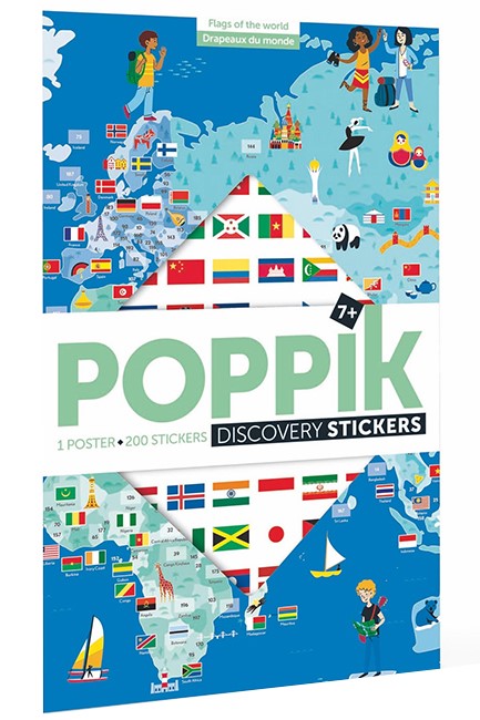 ΔΗΜΙΟΥΡΓΙΚΗ ΑΦΙΣΑ MINI ΜΕ 20 ΑΥΤΟΚΟΛΛΗΤΑ POPPIK DISCOVERY-SHOW
