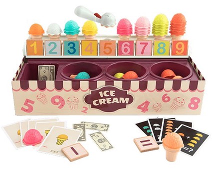 ICE CREAM BOX TOP BRIGHT ΕΚΜΑΘΗΣΗ ΑΡΙΘΜΩΝ ΚΑΙ ΣΧΗΜΑΤΩΝ 120478