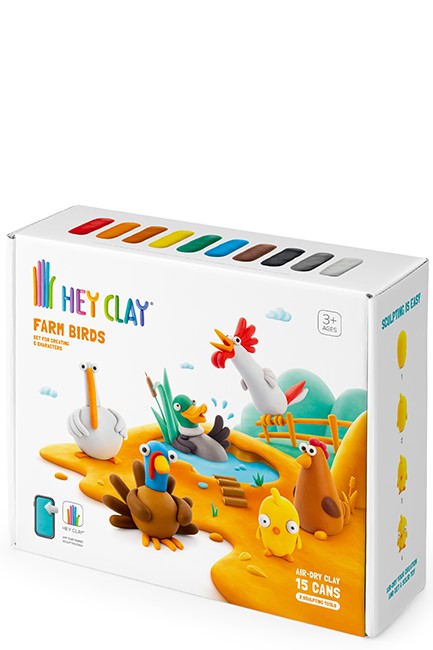 ΚΑΤΑΣΚΕΥΕΣ ΑΠΟ ΠΗΛΟ HEY CLAY FARM BIRDS ΜΕ ΕΡΓΑΛΕΙΑ