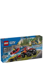 LEGO CITY-60412 4X4 FIRE TRUCK WITH RESCUE BOAT