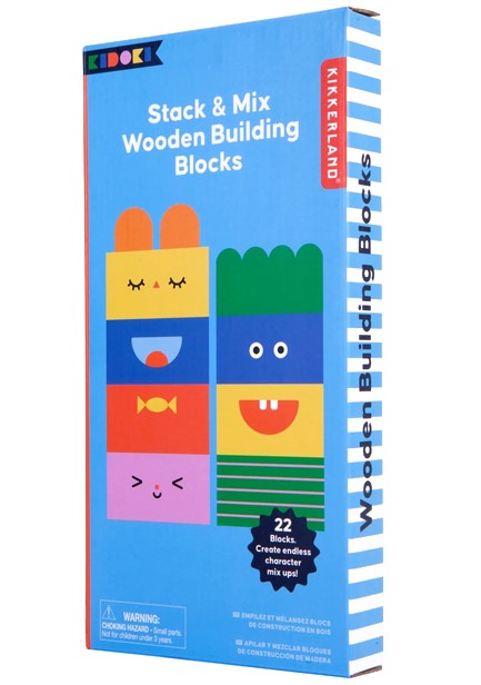 ΤΟΥΒΛΑΚΙΑ ΞΥΛΙΝΑ 22 ΤΕΜ KIKKERLAND STACK AND MIX