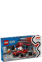 LEGO CITY FORMULA 1-60443 F1 PIT STOP & PIT CREW WITH FERRARI CAR