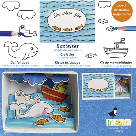 ΚΑΤΑΣΚΕΥΑΖΩ-ΧΡΩΜΑΤΙΖΩ FRIDOLIN MATCHBOX KIT-OCEAN