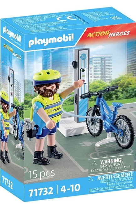 PLAYMOBIL ΑΣΤΥΝΟΜΙΑ-71732 ΑΣΤΥΝΟΜΟΣ ΜΕ ΗΛΕΚΤΡΙΚΟ ΠΟΔΗΛΑΤΟ