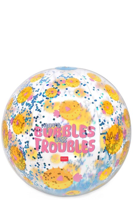 ΜΠΑΛΑ ΦΟΥΣΚΩΤΗ ΠΑΡΑΛΙΑΣ LEGAMI GLITTER PUFFERFISH BB0011