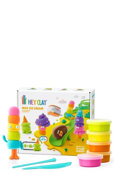 ΚΑΤΑΣΚΕΥΕΣ ΑΠΟ ΠΗΛΟ HEY CLAY ICE CREAM  ΜΕ ΕΡΓΑΛΕΙΑ