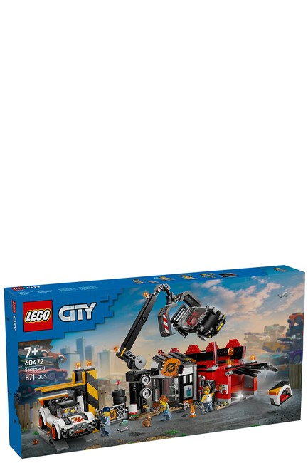 LEGO CITY-60472 SCRAPYARD WITH CARS