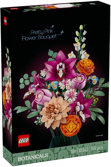 LEGO BOTANICALS-10342 PRETTY PINK FLOWER BOUQUET