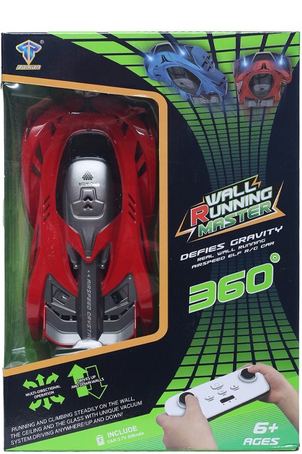 ΤΗΛΕΚΑΤΕΥΘΥΝΟΜΕΝΟ WALL CLIMBING SUPER CAR RC THE SOURCE RED