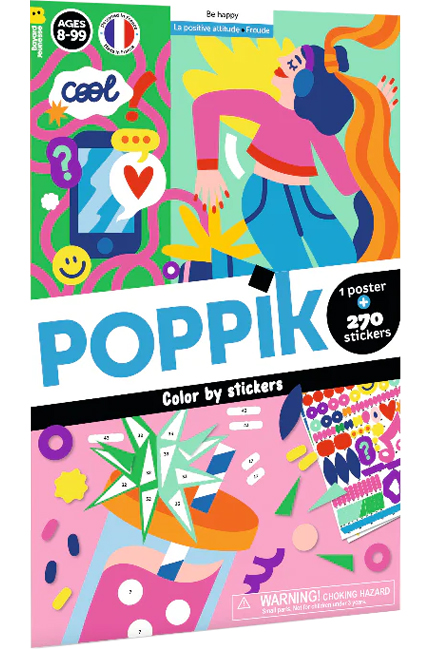 ΔΗΜΙΟΥΡΓΙΚΗ ΑΦΙΣΑ ΜΕ 270 ΑΥΤΟΚΟΛΛΗΤΑ POPPIK-ΒΕ ΗΑΠΠΥ