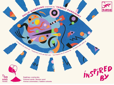 DJECO INSPIRED BY-ΖΩΓΡΑΦΙΖΩ VASILY KANDINSKY ME AMMO AFHRHMENH TEXNH