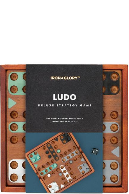 LUDO SUCK UK WOODEN DELUXE GAME ON