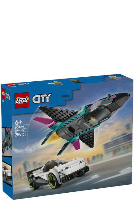 LEGO CITY GREAT VEHICLES-60489 JET VS. CAR