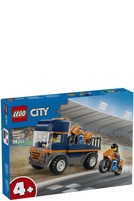 LEGO CITY GREAT VEHICLES-60491 MOTORCYCLE TRANSPORTER