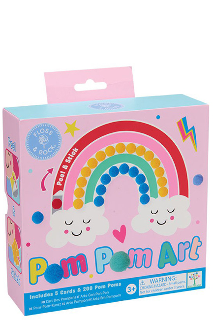 ΚΑΤΑΣΚΕΥΗ  POM POM FLOSS AND ROCK RAINBOW FAIRY