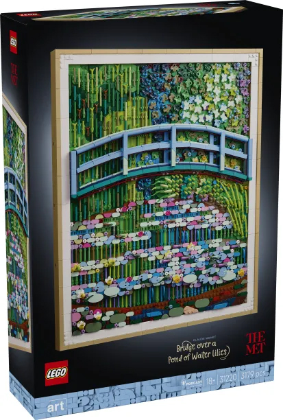 LEGO ART-31220 CLAUDE MONET BRIDGE OVER A POND OF WATER LILIES