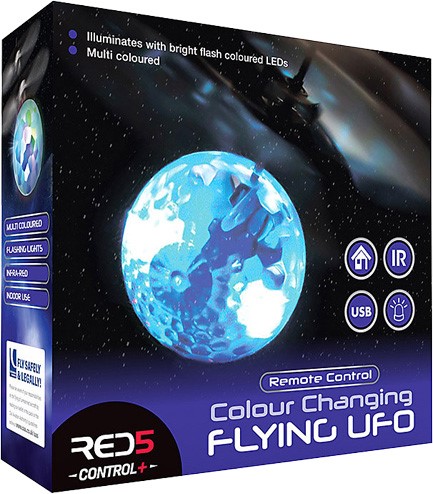 ΤΗΛΕΚΑΤΕΥΘΥΝΟΜΕΝΟ FLYING UFO THE SOURCE RED ME LED