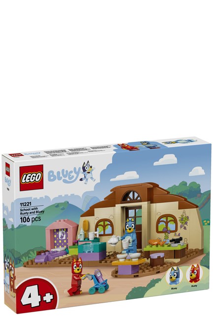 LEGO BLUEY-11221 SCHOOL WITH RUSTY AND BLUEY