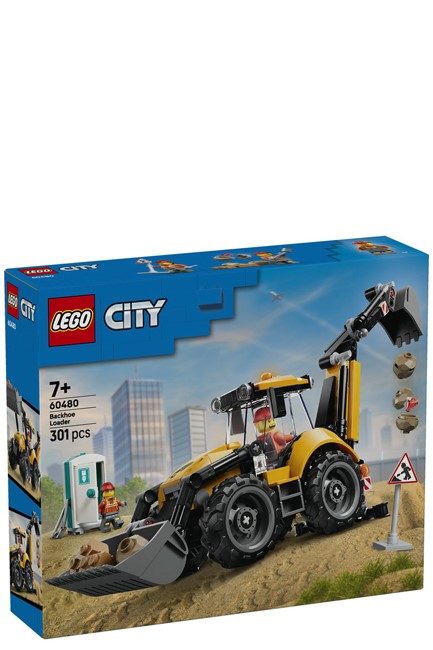 LEGO CITY GREAT VEHICLES-60480 YELLOW BACKHOE LOADER