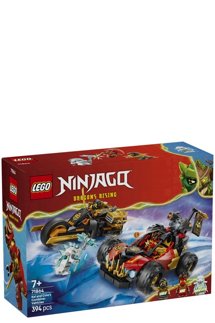 LEGO NINJAGO-71864 KAI AND COLE'S COMBINER VEHICLES