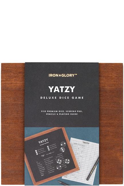 YATZY SUCK UK WOODEN IRON AND GLORY
