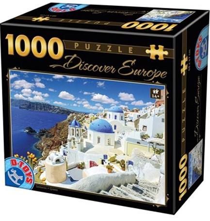 PUZZLE 1000ΤΕΜ DISCOVER EUROPE-ΣΑΝΤΟΡΙΝΗ