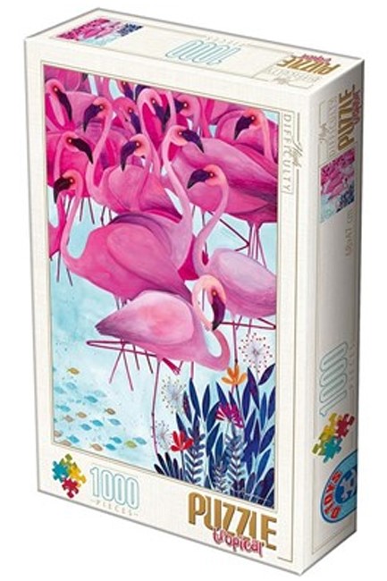 PUZZLE 1000ΤΕΜ.TROPICAL-ΦΛΑΜΙΝΓΚΟ