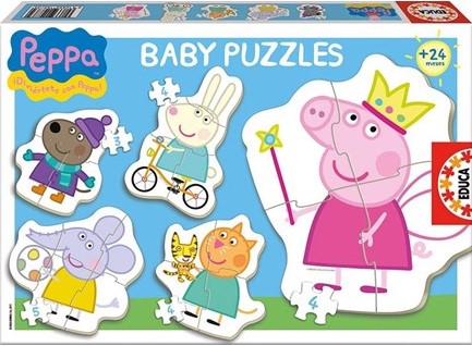 PUZZLE 5*(3-4-5)TEM.EDUCA BABY PEPPA 15622