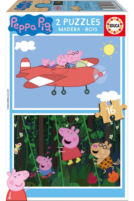 PUZZLE 2*16TEM.EDUCA PEPPA PIG